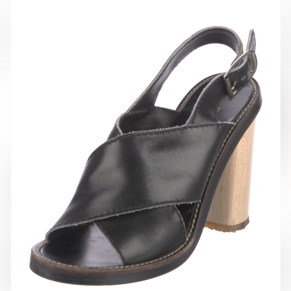 Chloe leather slingback sandals, size 6.5